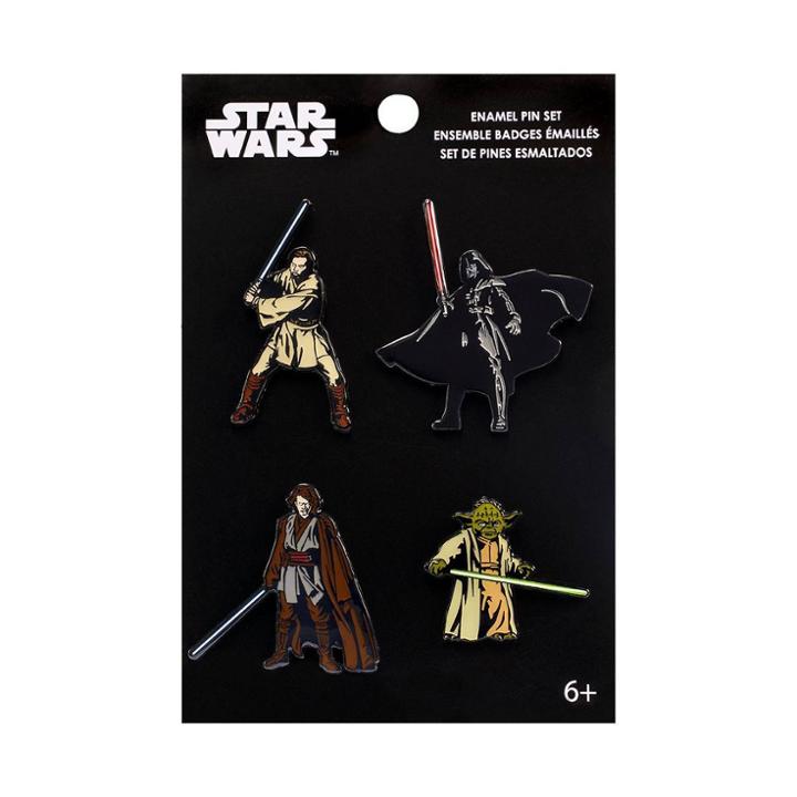 Funko Pop! Pins: Star Wars - Darth Vader, Yoda, Anakin, And Obi-wan Pin