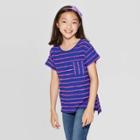 Girls' Short Sleeve T-shirt - Cat & Jack Dazzling Blue
