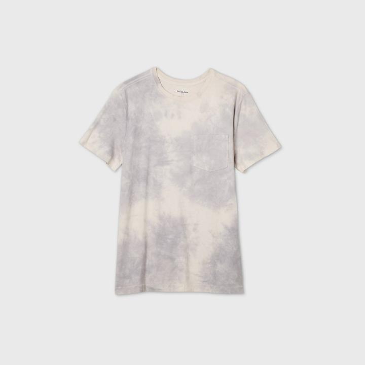 Men's Standard Fit Short Sleeve Crew Neck T-shirt - Goodfellow & Co Beige