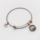 Target Stainless Steel Grandma Your Love Makes All Things Blossom Bangle Bracelet (8) - Rose Gold, Women's, Pink