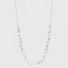 Bead Long Necklace - Universal Thread White/gold,