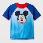 Toddler Boys' Mickey Mouse & Friends Rash Guard - Blue