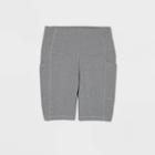 Women's Sculpted High-rise Bike Shorts 7 - All In Motion Charcoal Heather Xl, Women's, Grey Grey