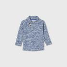 Toddler Boys' Shawl Collar Hooded Sweatshirt - Cat & Jack Blue
