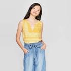 Women's Printed Sleeveless V-neck Blouse - Knox Rose Gold