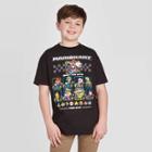 Petiteboys' Short Sleeve Pixel Kart Super Mario T-shirt - Black
