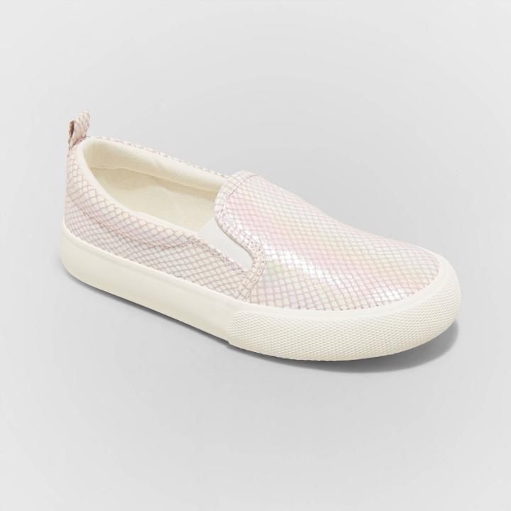 Girls' Robin Twin Gore Slip-on Sneakers - Cat & Jack Pink