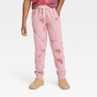 Boys' Tie-dye Fleece Jogger Sweatpants - Cat & Jack Rose Pink