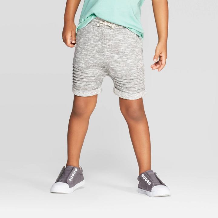 Toddler Boys' Moto Pull-on Shorts - Art Class Heather Gray