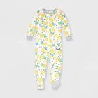 Lamaze Toddler Girls' Lemon Stetchy Footed Pajama - Yellow