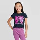 Girls' Mtv Leopard T-shirt - Deep Navy, Girl's,