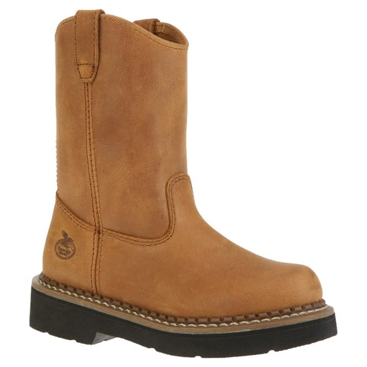 Georgia Boot Boys' Pull On Boots - Tan 1.5m,