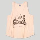 Plus Size Junk Food Women's Plus The Beatles Tank Top - Pink
