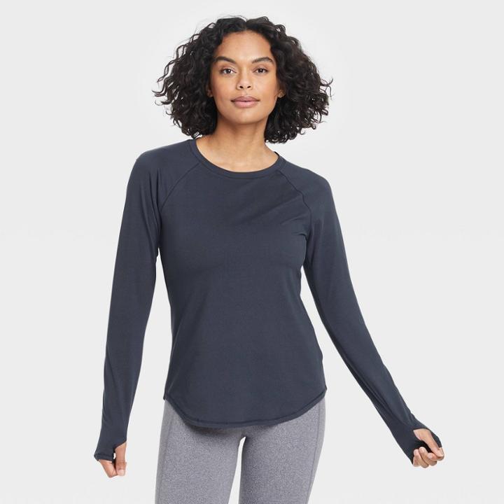 Women's Essential Crewneck Long Sleeve T-shirt - All In Motion