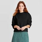 Women's Fleece Sweatshirt - A New Day Black