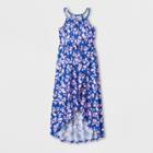 Girls' Floral Maxi Dress - Cat & Jack Blue/pink