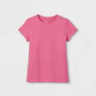 Girls' Short Sleeve T-shirt - All In Motion Pink Heather