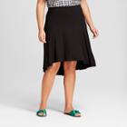 Women's Plus Size Drop Waist Skirt - A New Day Black