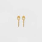 Sugarfix By Baublebar 14k Gold Plated Celestial Chain Stud Earrings - Gold