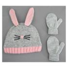 Toddler Girls' Knit Bunny Hat And Mitten Set - Cat & Jack Pink