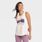 Women's Active Graphic Tank Top - All In Motion Cream Xs, Women's, Ivory