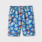 Boys' Floral Print Swim Trunks - Cat & Jack Blue