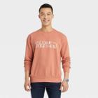 Men's Standard Fit Crewneck Pullover Sweatshirt - Goodfellow & Co Apricot Orange
