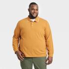 Men's Big & Tall Rugby Polo Shirt - Goodfellow & Co Gold