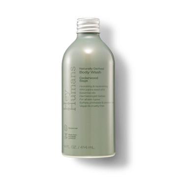 Hey Humans Cedarwood Sage Moisturizing Men's Body Wash With Vegan + Natural Ingredients, Jojoba Oil