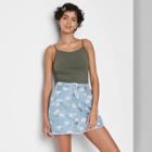 Women's Slim Fit Cropped Cami Tank Top - Wild Fable Olive Green
