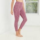 Women's High-waisted Brushed Jersey 7/8 Leggings - Joylab Rose