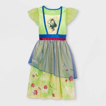 Girls' Disney Princess Mulan Nightgown - Green