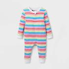 No Brand Baby Striped Matching Family Pajama Union Suit - Rainbow 3-6m, One Color