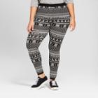 Women's Plus Size Sweater Leggings - Mossimo Supply Co. Black