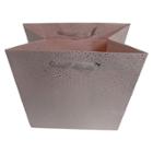 Spritz Pink Silver Dots Cotton Recycled Handmade Paper Gift Bag -