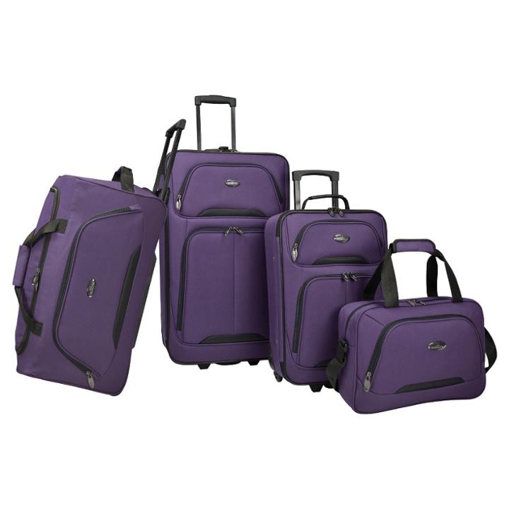U.s. Traveler Vineyard 4pc Softside Luggage