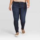 Women's Plus Size High-rise Skinny Jeans - Universal Thread Dark Wash 14w, Women's, Blue