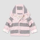 Burt's Bees Baby Baby Girls' Bee Reversible Organic Puffer Cotton Jacket - Pink Newborn, Girl's