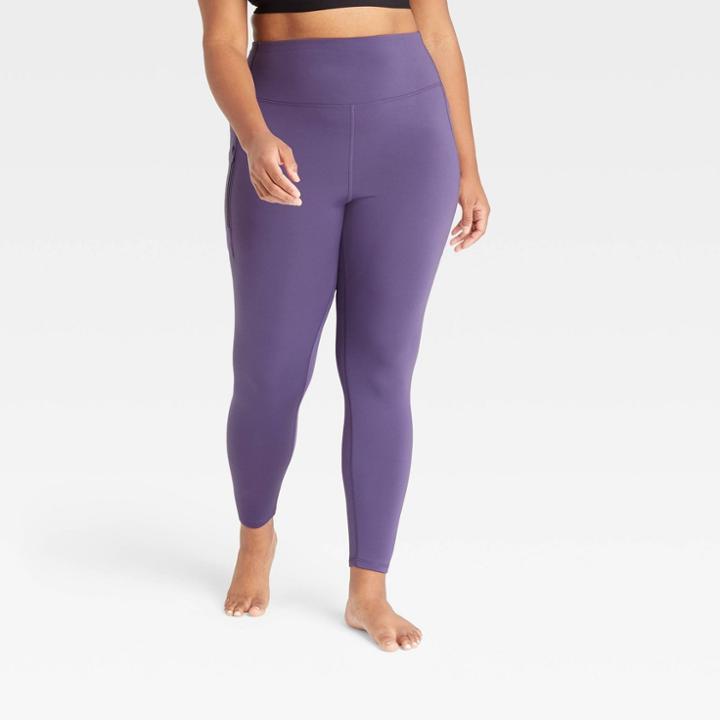 Women's Plus Size Brushed Back Leggings 28 - All In Motion Amethyst