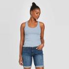 Women's Slim Fit Scoop Neck Tank Top - Universal Thread Blue