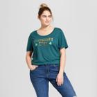 Women's Plus Size St. Patrick's Day I Leprecan't Even Scoop Neck Short Sleeve Graphic T-shirt - Grayson Threads (juniors') - Green