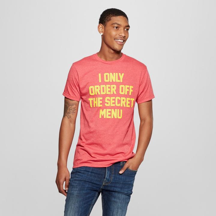 Petitemen's Short Sleeve I Only Order Off The Secret Menu Graphic T-shirt - Awake Red