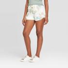 Women's Mid-rise Tie-dye French Terry Shorts - Universal Thread Blue