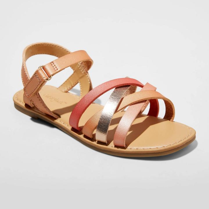 Girls' Karidee Sandals - Cat & Jack Cognac