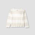 Men's Big & Tall Relaxed Fit Long Sleeve Adaptive Pocket T-shirt - Goodfellow & Co Ivory
