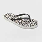 Shade & Shore Women's Brynn Leopard Print Flip Flop Sandals - Shade &