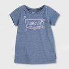 Levi's Baby Girls' Graphic Short Sleeve T-shirt - Navy Heather