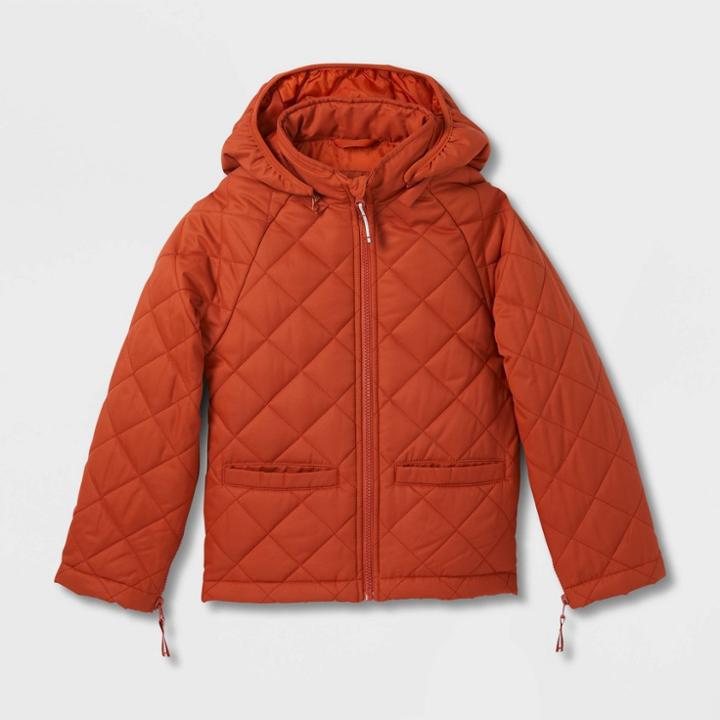 Kids' Quilted Jacket - Cat & Jack Cinnamon
