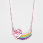 Girls' Sequin Heart Rainbow Necklace - Cat & Jack,