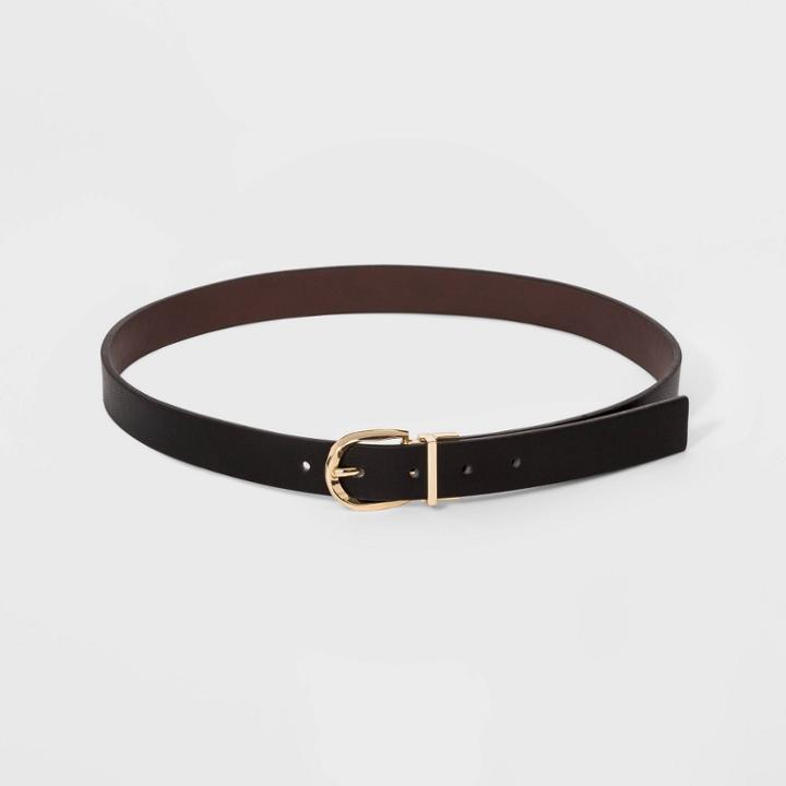 Women's Reversible Belts - A New Day Brown/black L, Women's,